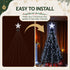 2.5m Christmas Tree Lights Tree Topper Waterfall Fairy Lights White Set