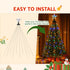 Jingle Jollys 2.5M Christmas Lights Waterfall String Light 300 LED Star Topper