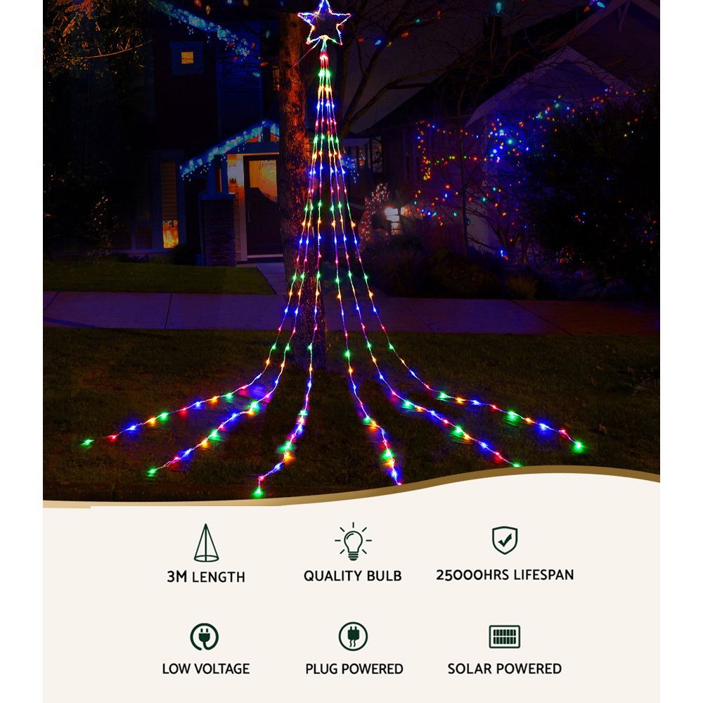 3M Solar Christmas Lights String Light 200 LED