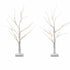 Lighted Branch Tree Christmas Decorations Warm White Lights 2 Pack 60cm