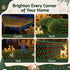 Christmas Lights 6x4m Christmas Net Lights 1000LED Red Green Festive Lighting