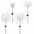 4 Pack Christmas Path Lights Solar Firework Garden Decoration Multicolour