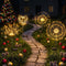 4 Pack Christmas Lights Solar Firework Outdoor Garden Lights Warm White