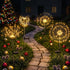 4 Pack Christmas Lights Solar Firework Outdoor Garden Lights Warm White