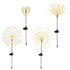 4 Pack Christmas Lights Solar Firework Outdoor Garden Lights Warm White