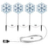 Jingle Jollys 4 Pack Christmas Lights Path Lights Garden Decoration Outdoor Pathway Lighting