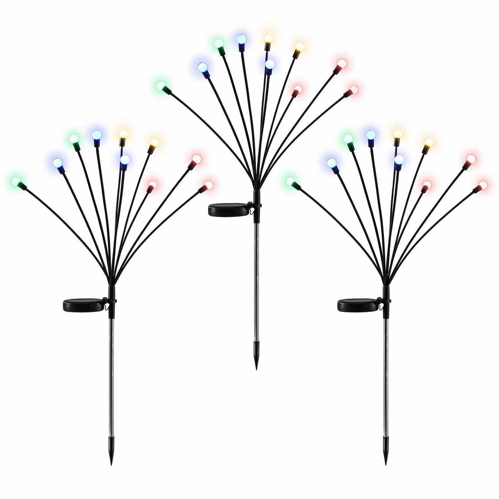 Christmas Lights Solar Firefly Lights Garden Path Lights Multicolour Set