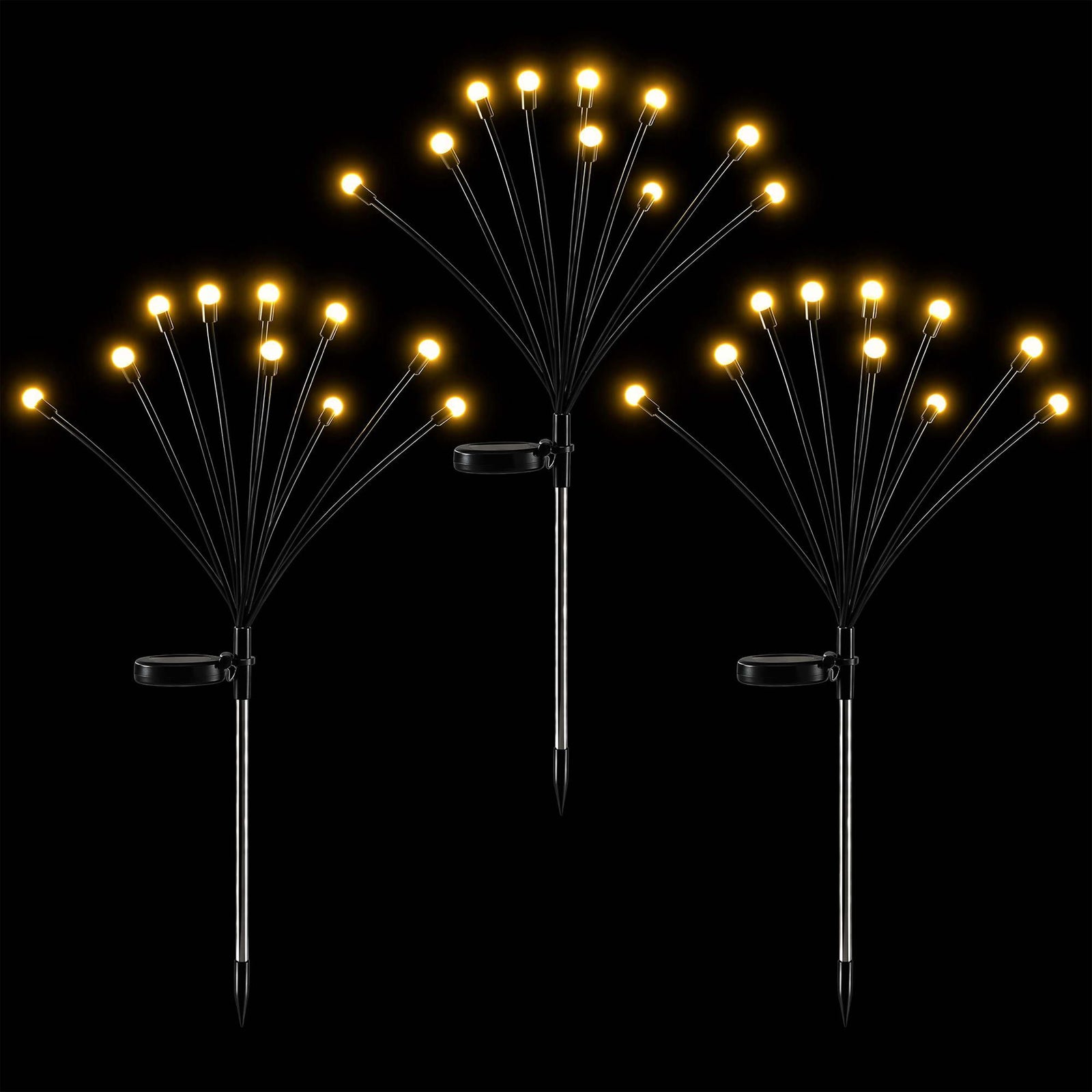 Christmas Lights Solar Firefly Lights Garden Path Lights Warm White Set