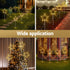 4pc Christmas Star Path Ground Lights, 144 LED Warm White Garden Decor
