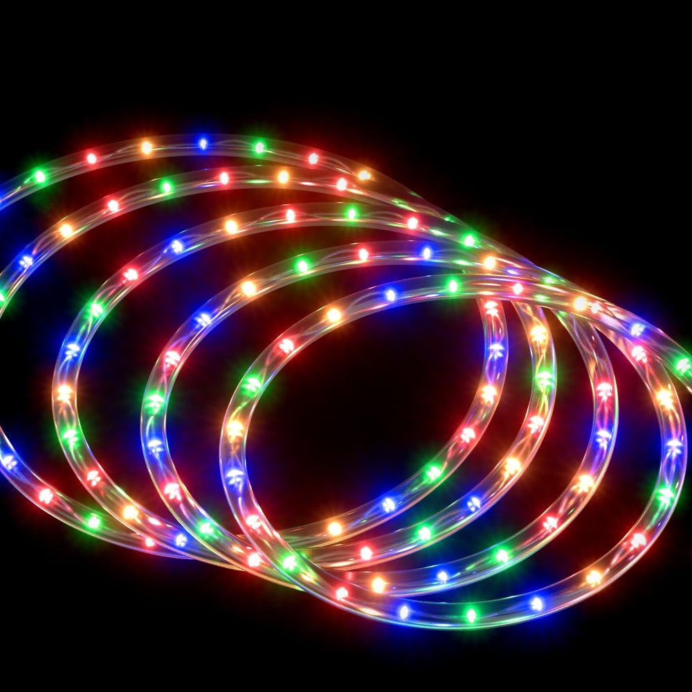 20M Christmas Lights String Rope Light Decorations 600 LED Colorful Jingle Jollys