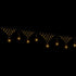 Jingle Jollys 100 LED Solar Net Christmas Lights Warm White Snowflake 4m x 65cm
