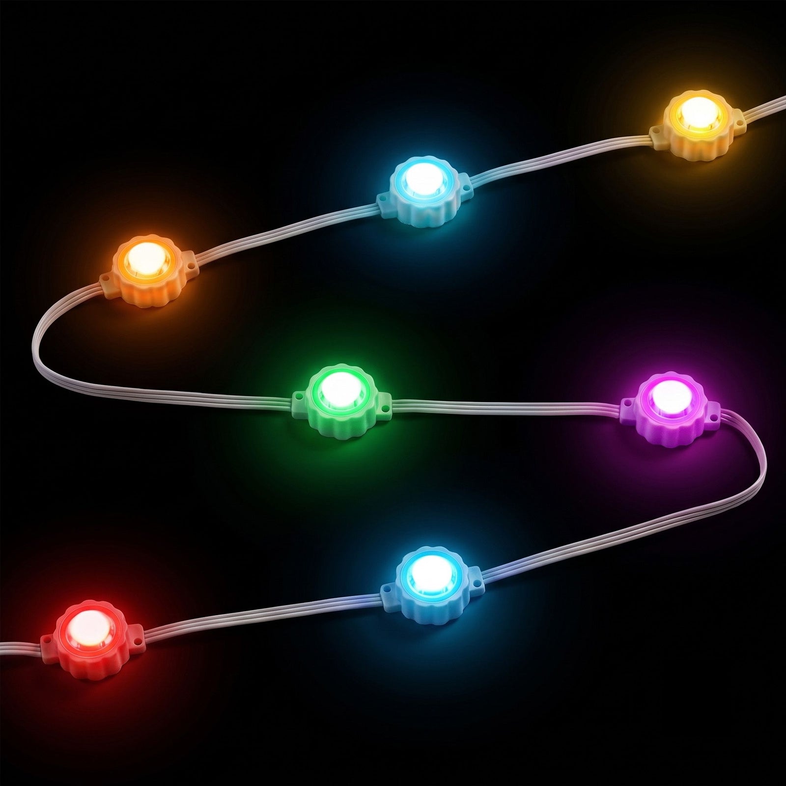 15M Christmas Lights Permanent String Eaves Light 36 LED Decoration Set