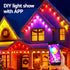 Jingle Jollys 15M Christmas Lights Permanent String Eaves Light 36 LED Decoration