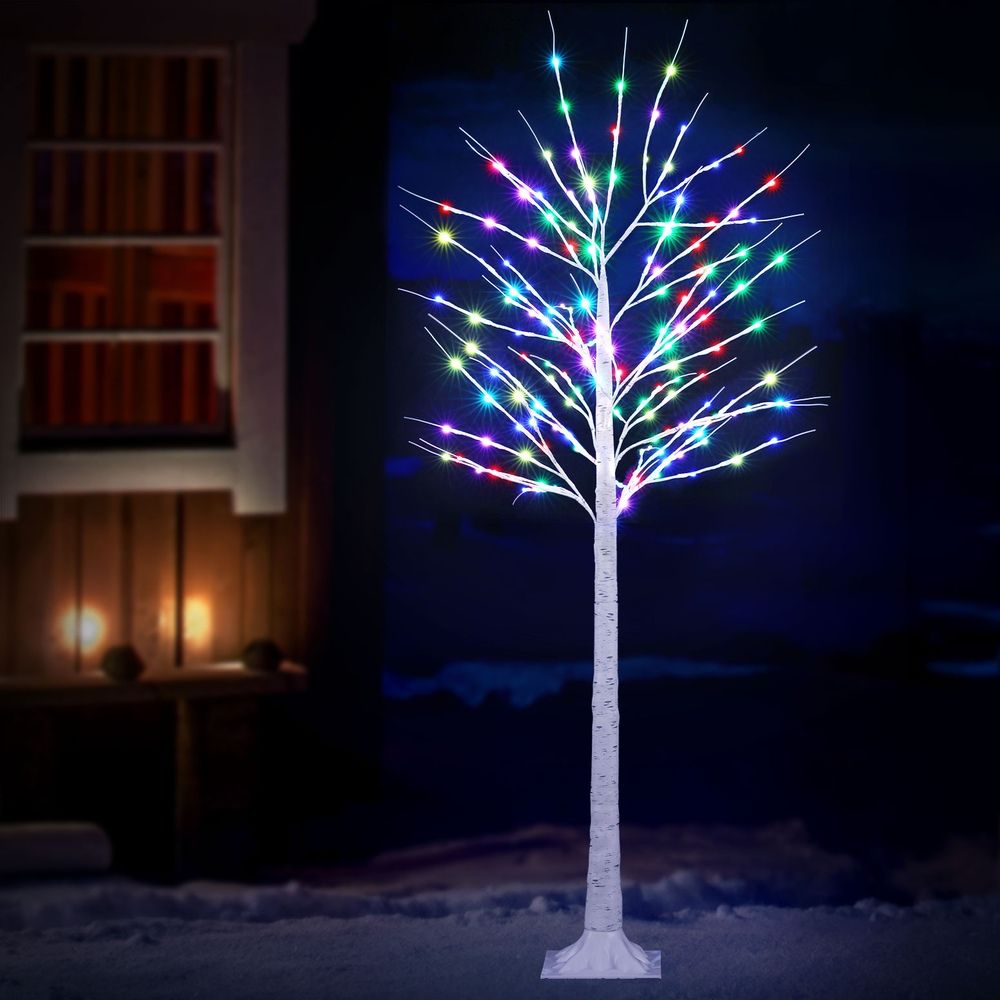 Christmas Tree 1.7m Twigs 120 RGB LED Lights Xmas Trees Decoration