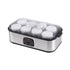 Devanti Yoghurt Maker Machine 8x180ml Glass Jars Digital Temp Control Black