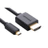 Micro HDMI TO HDMI cable 3M (30104)