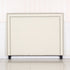 Bed Head Queen White Headboard Upholstery Fabric Studded Buttons