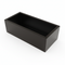 Black planter on a white background