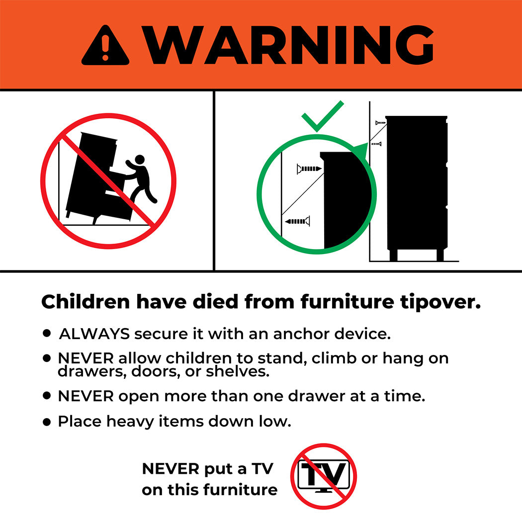 Levede 5 Drawer Office Cabinet Drawers White-1973193876470632456