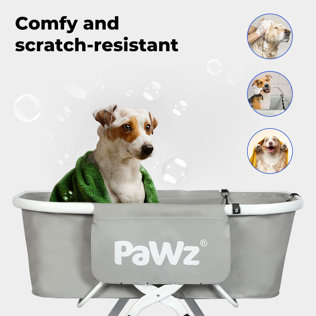 PaWz Pet Bathtub Adjustable Height Folding