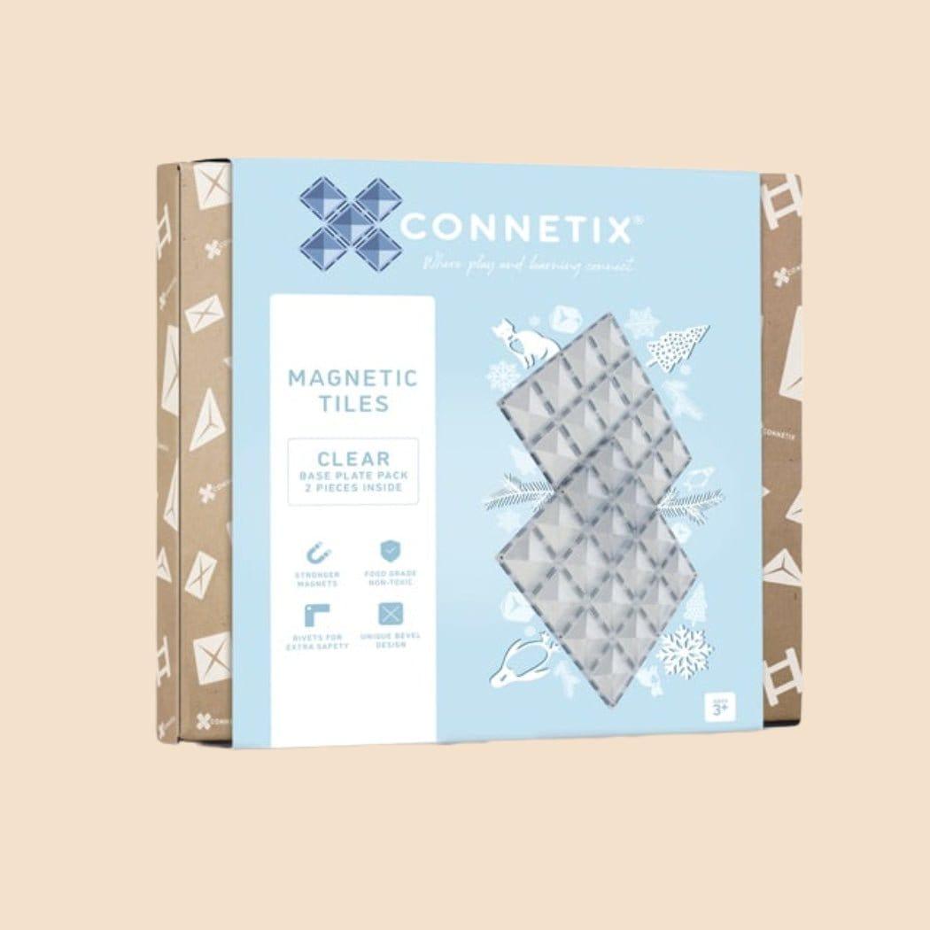 Connetix Tiles 2 Piece Base Plate Lemon - Peach