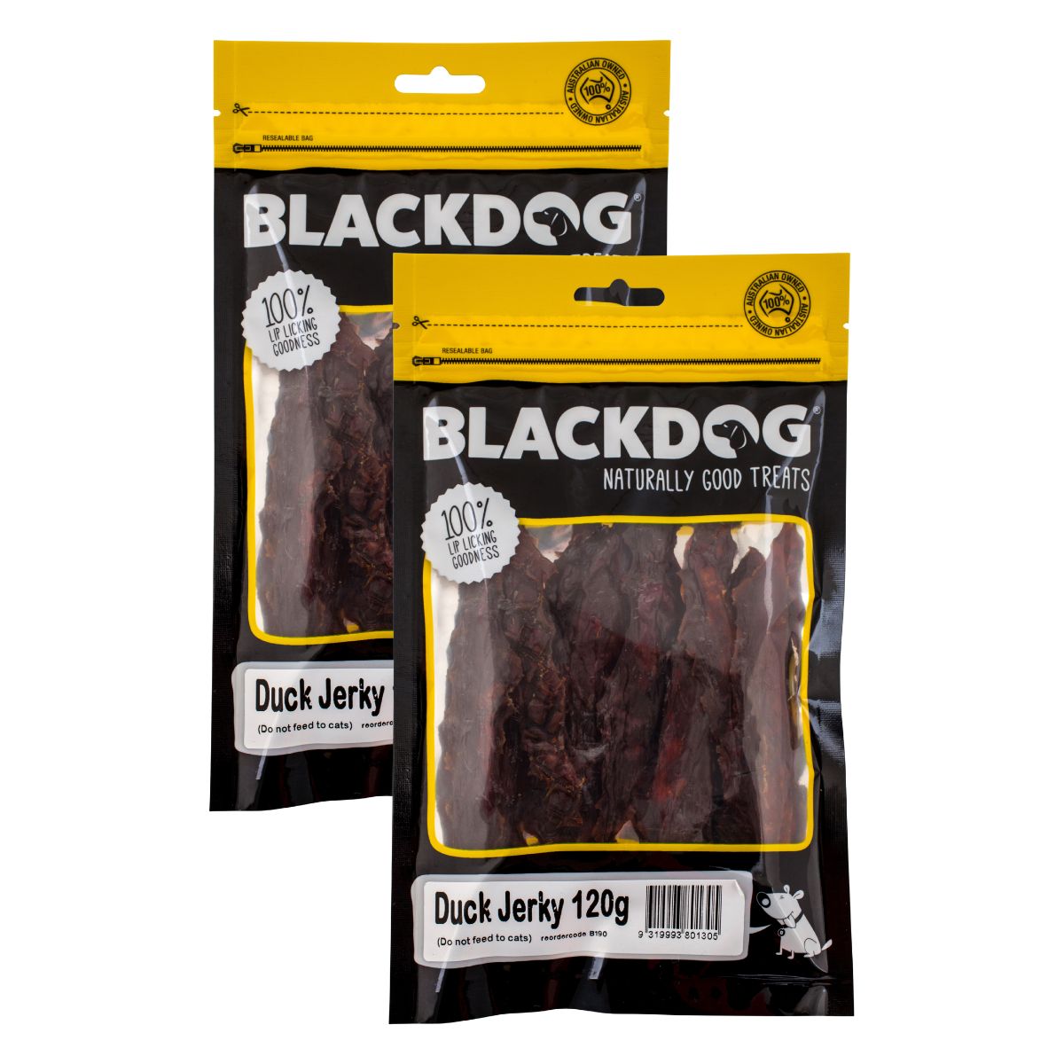 Blackdog Dog Treats Duck Jerkey 120g x2-1984023717625335808