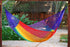 Single Size Cotton Mexican Hammock in Rainbow Colour
