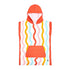 Dock & Bay KIDS Poncho Hooded Towel - Squiggle Face M (7-10yrs)