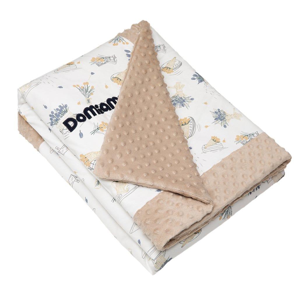 Domimia Thick Padded Minky Cotton Kids Blanket - 2.5 tog Wildflower Boquet