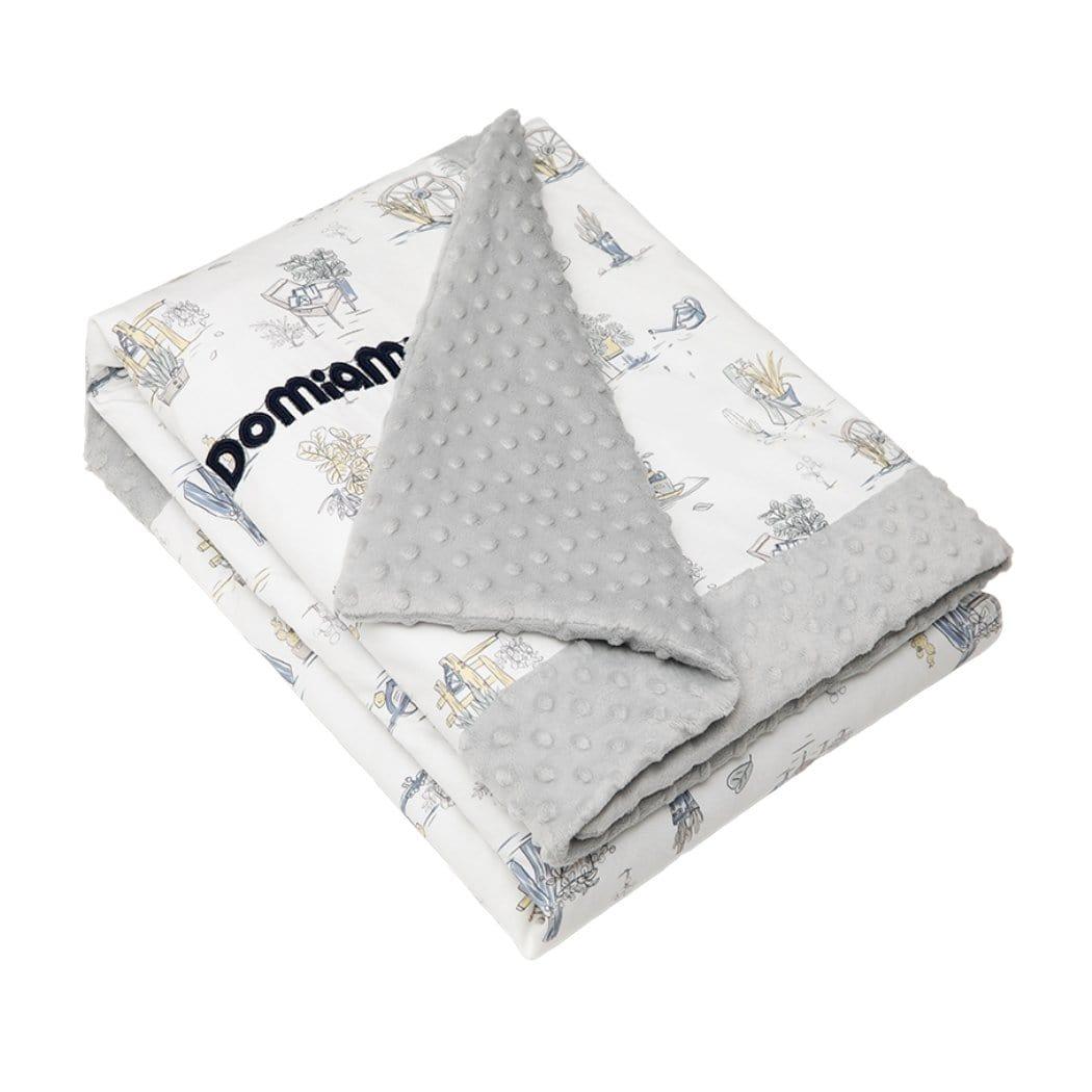 Domimia Thick Padded Minky Cotton Kids Blanket - 2.5 tog Wildflower Boquet