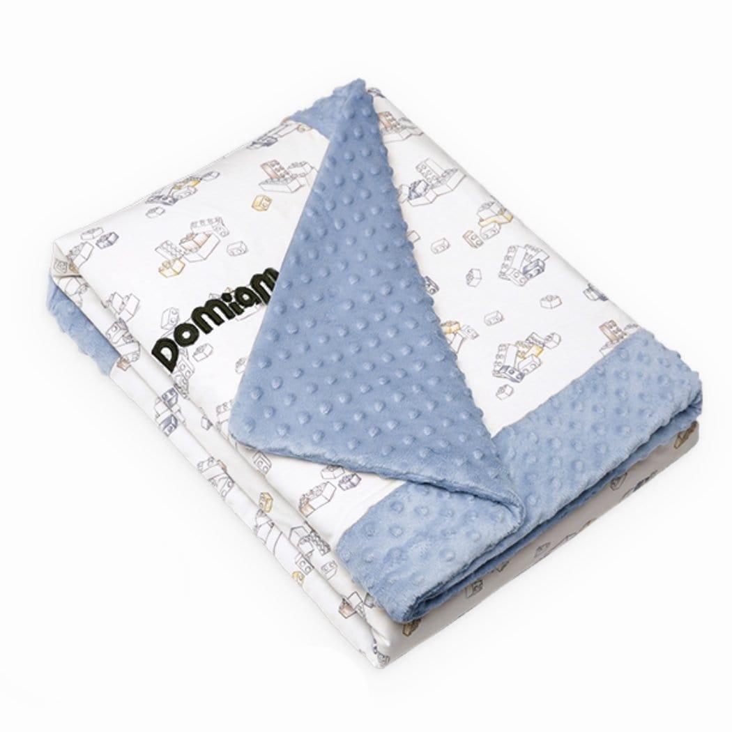 Domimia Thick Padded Minky Cotton Kids Blanket - 2.5 tog Wildflower Boquet