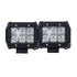Pair 4 Inch CREE LED Work Lights Flood Beam IP68 Offroad Reverse & Fog Lamps