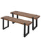 Levede 2x Dining Bench Chairs Wooden 140cm-1886651050241429504