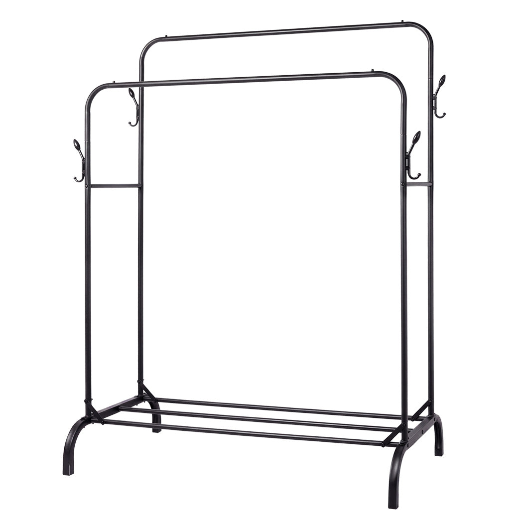 Levede Clothes Rack Heavy Duty Garment Rack Carbon Steel 95kg Black-2100034943404085248