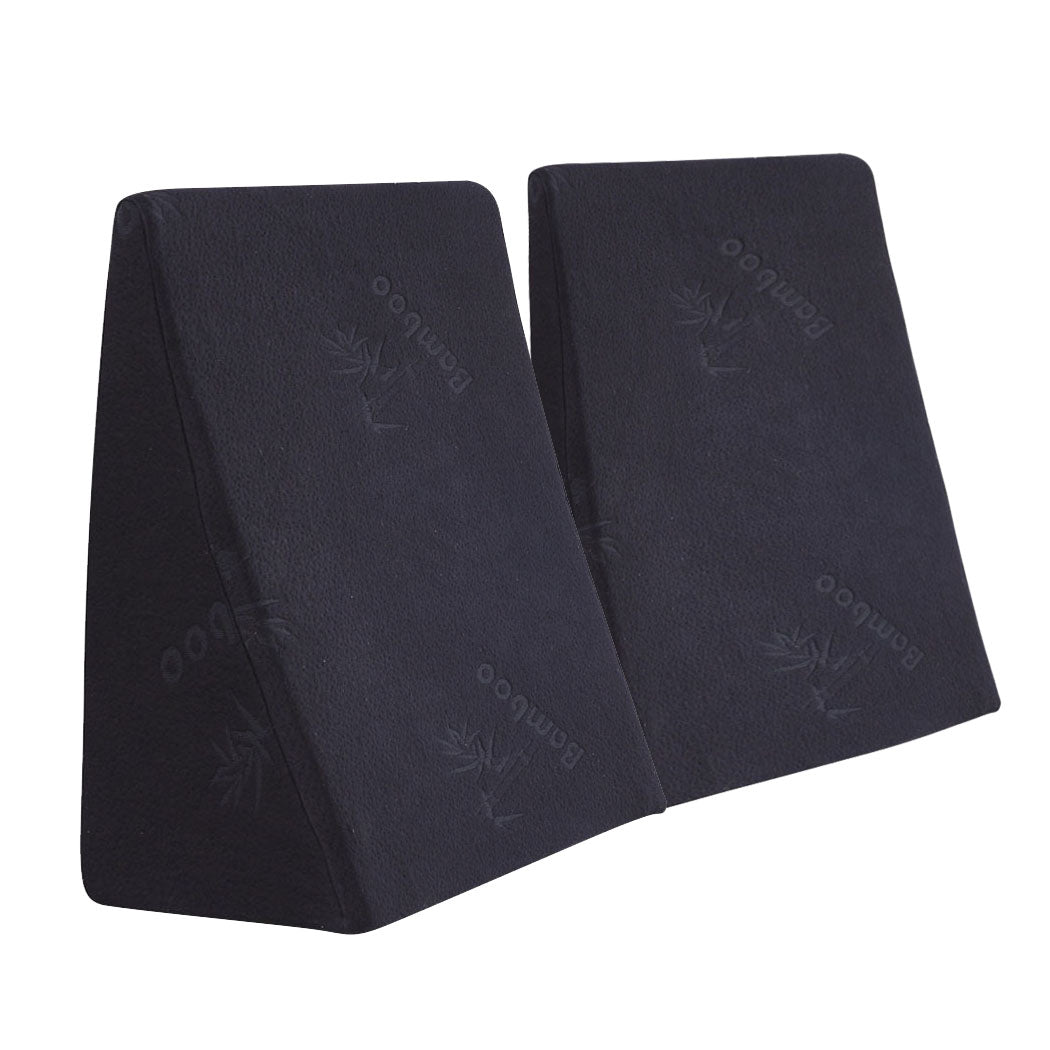 Cool Gel Memory Foam Bed Wedge Pillow With Cover-1910112236114939904