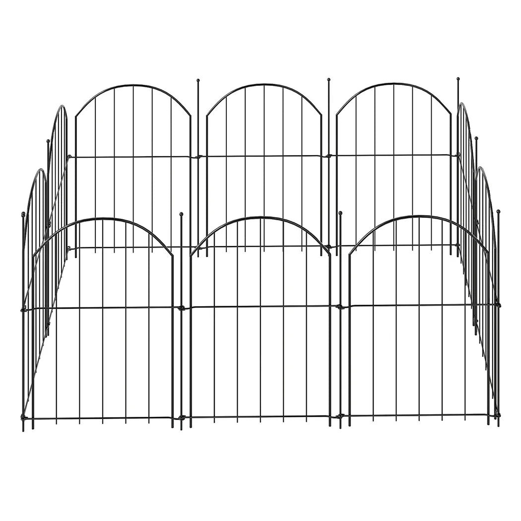 Mountview 10 Pcs Garden Fence Border Rustproof Metal-2050056905753235456