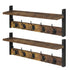 Levede Coat Rack Shelf Wall Mounted Entryway Double Hook Wall Floating Hat Rack-2050059009775505408