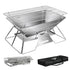 Levede Portable Folding BBQ Charcoal Grill Silver-2006732907665821696