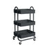 Levede 3 Tiers Kitchen Trolley Cart Grey-2018816738329759744