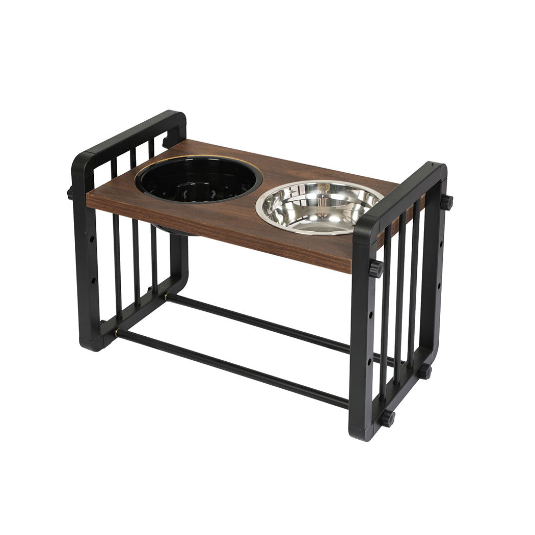 PaWz Adjustable Height Pet Feeder Elevated Medium-2018816712677396480