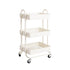 Levede 3 Tiers Kitchen Trolley Cart White-2006733175103033344