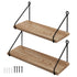 Levede Floating Wall Mounted Shelves Rustic 2Pcs Storage Display Bedroom Kitchen-2050059024308768768