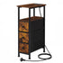 Levede Bedside Table with LED Charging Station 3 Drawers Metal Frame-2100034980485926912