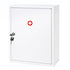 Levede Medicine Storage Box Lockable 3-Tier Wall Cabinet Alloy Steel White-2100035001486807040