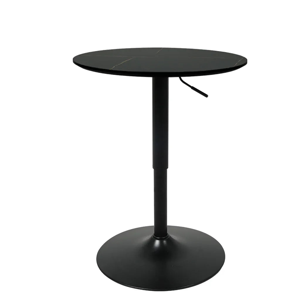Levede Bar Table Swivel Gas Lift Counter Black-2018816854079967232