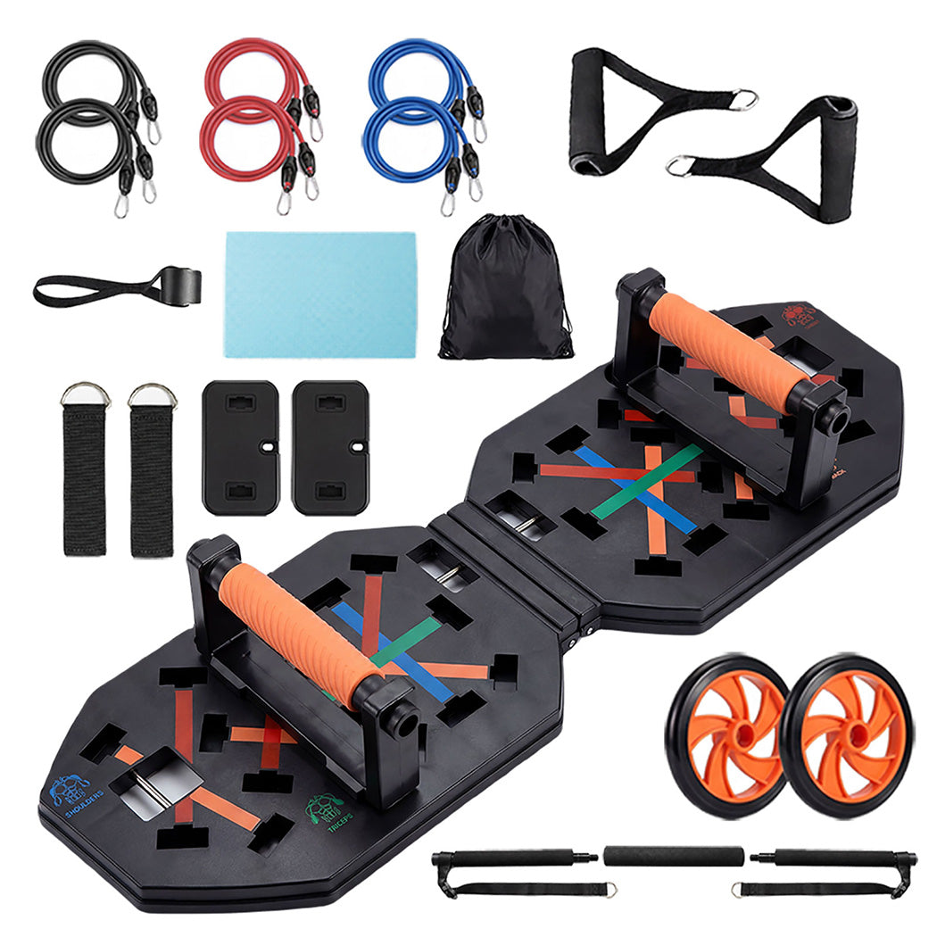 Centra Push Up Board Rack Stand Grip Bar Handle Muscle Train Gym Workout Fitness-2050059019950886912