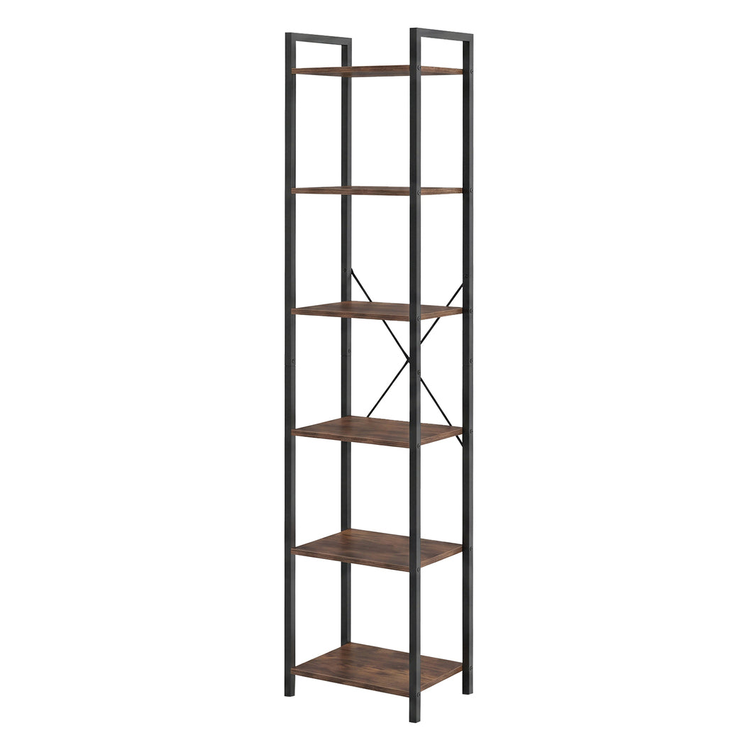 Levede 6 Tier Bookshelf Tall Bookcase Storage Shelf Display Rack Living Room-2072893553054453760
