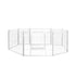 PaWz 8 Panel 24'' Pet Dog Playpen Puppy White 24 inch-2006733296003846144