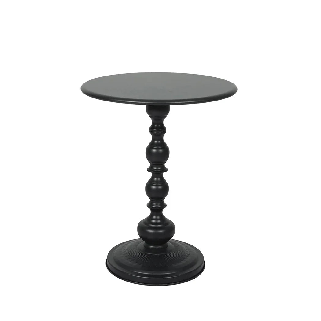 Levede Side Table Vintage End Round Black-2029387286042513408