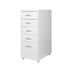 Levede 5 Drawer Office Cabinet Drawers White-2006733174390001664
